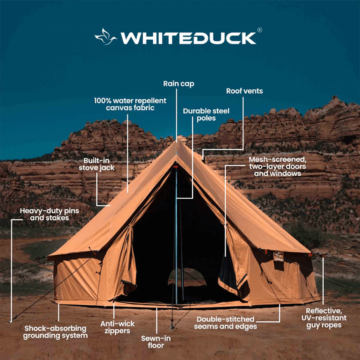 White Duck Regatta Bell Tent - 4M