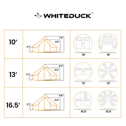 White Duck Regatta Bell Tent - 4M