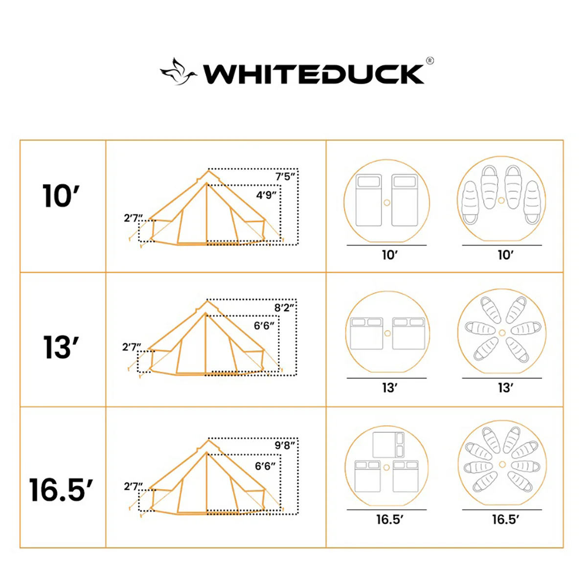 White Duck Regatta Bell Tent - 3M